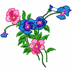 Flowers Embroidery Design 4 Flowers Embroidery Design 4